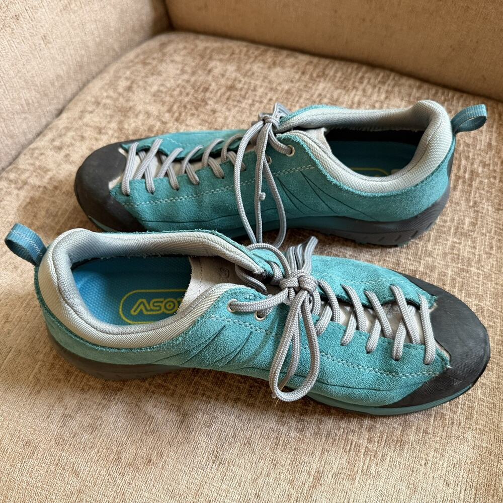 Asolo Space GV Hiking Climbing Shoes Women's 8 Comfortable Gortex, Vibram Soles